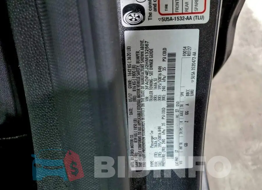 3FADP4EJ2HM132567 Photo# 12