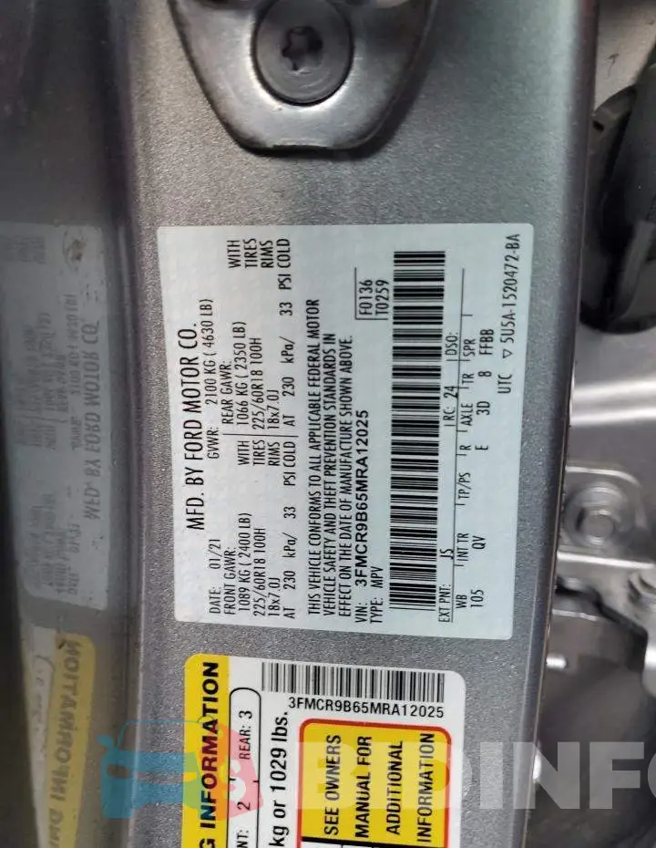 3FMCR9B65MRA12025 Photo# 14