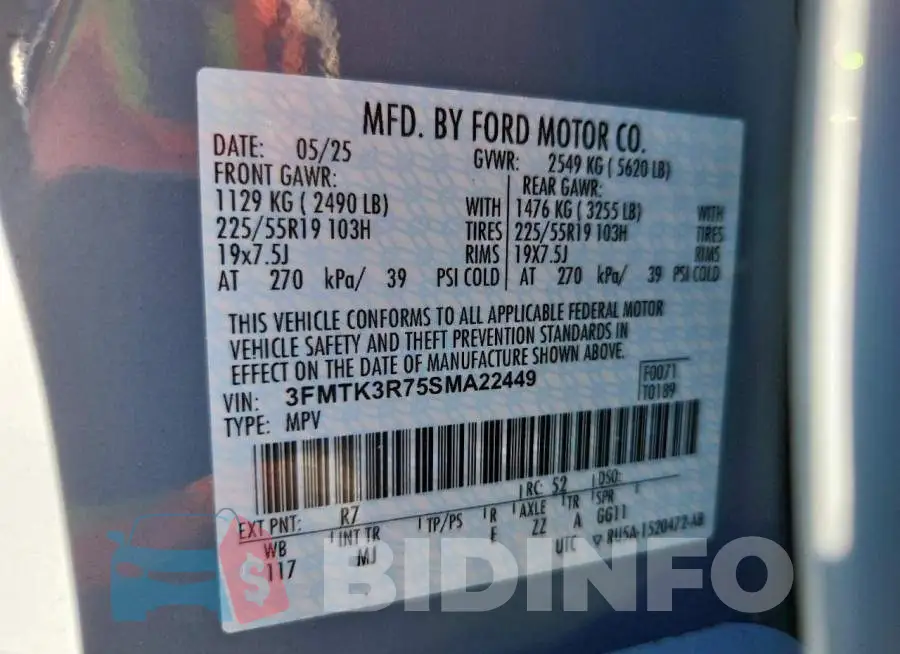 3FMTK3R75SMA22449 Photo# 13