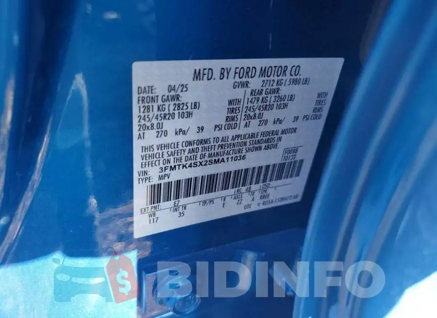 3FMTK4SX2SMA11036 Photo# 13