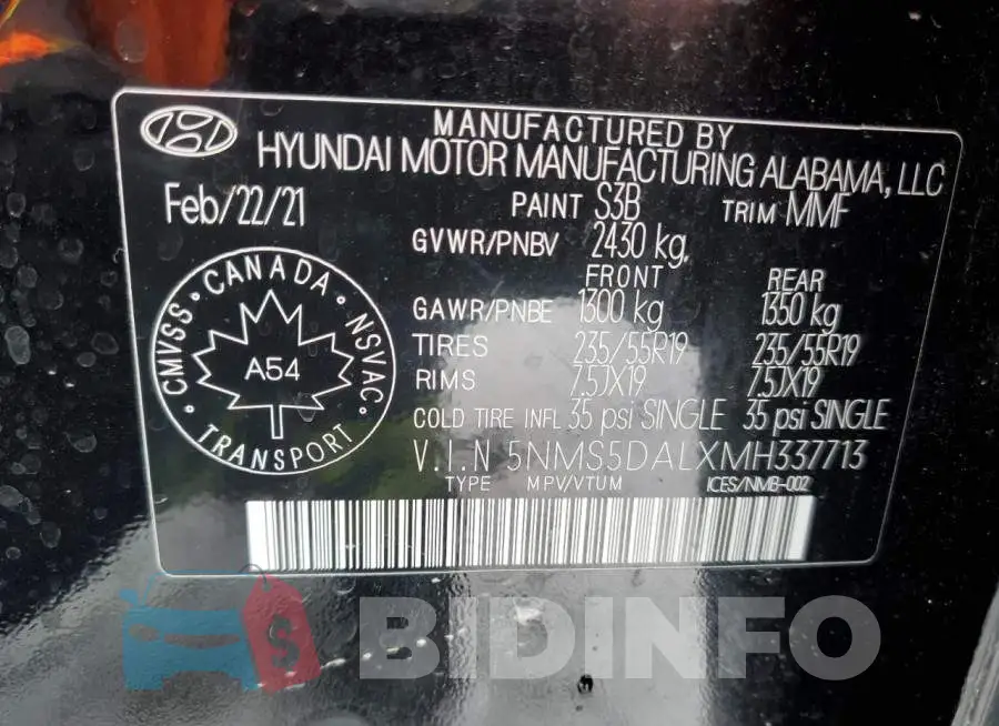 5NMS5DALXMH337713 Photo# 14