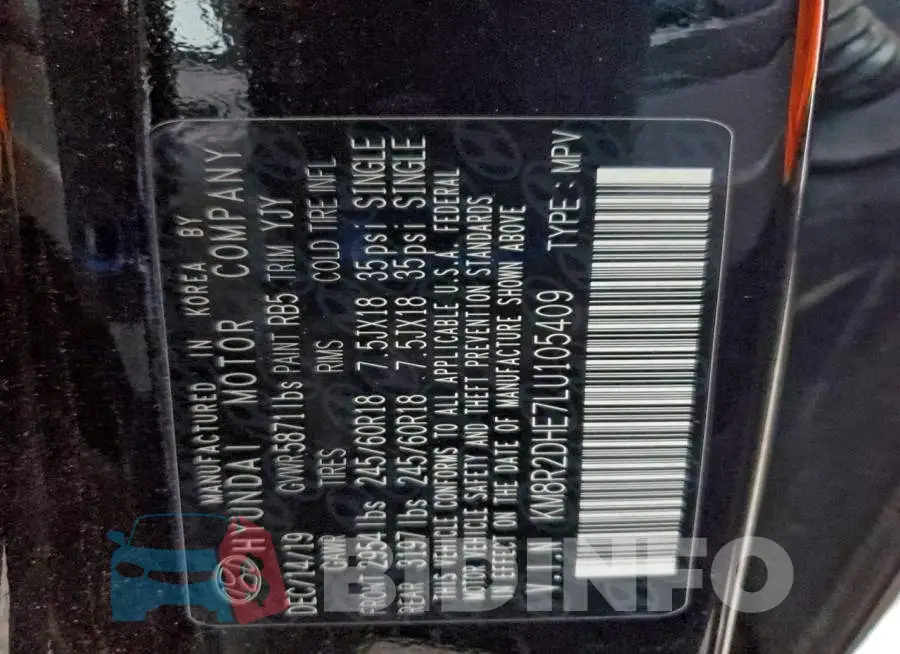 KM8R2DHE7LU105409 Photo# 13