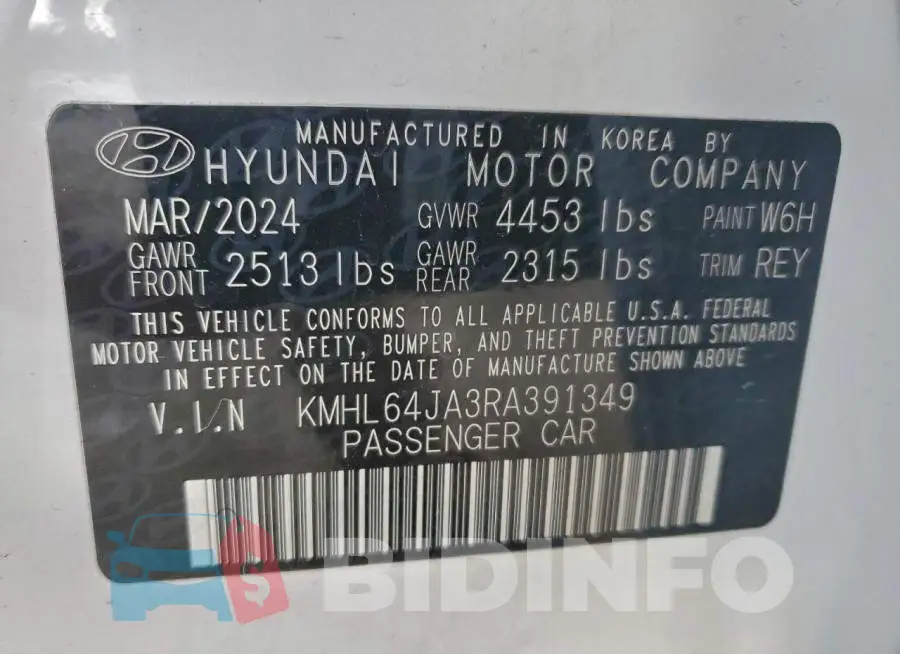 KMHL64JA3RA391349 Photo# 12