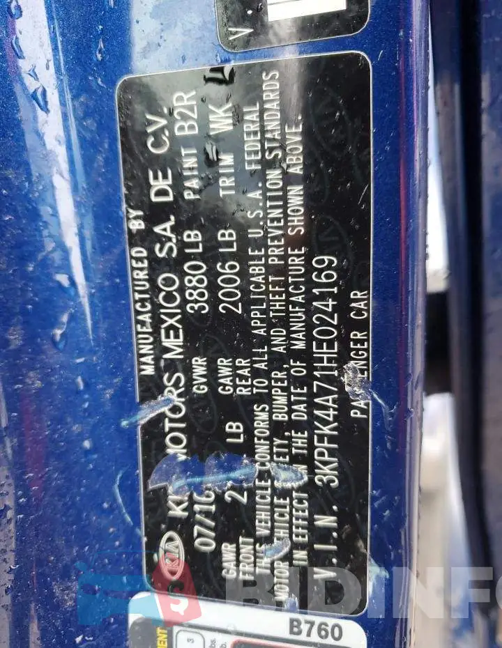 3KPFK4A71HE024169 Photo# 12