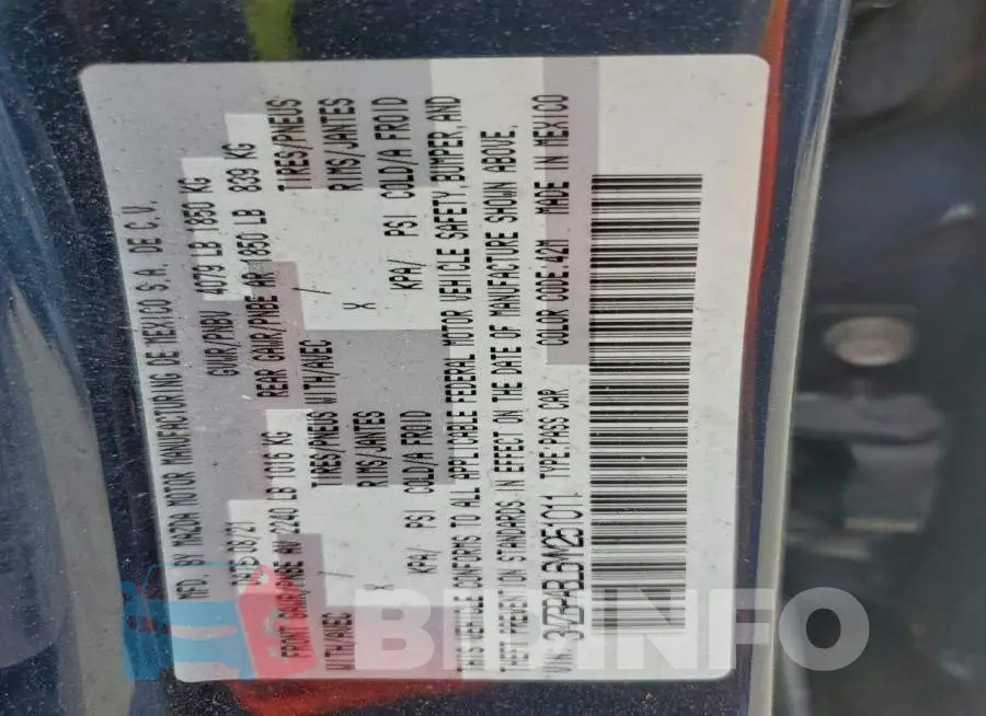 3MZBPABL6MM251011 Photo# 13