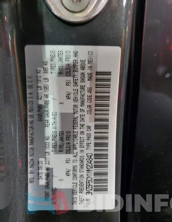 3MZBPBCM1MM204840 Photo# 13