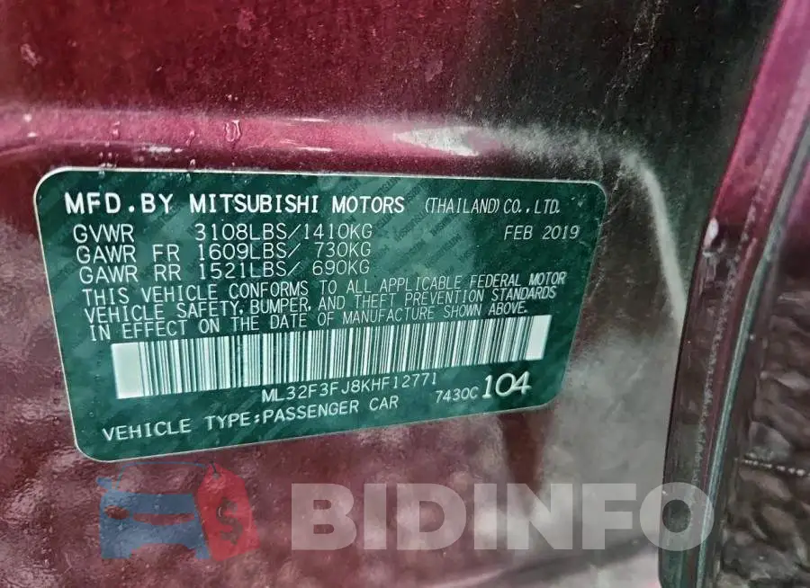 ML32F3FJ8KHF12771 Photo# 12