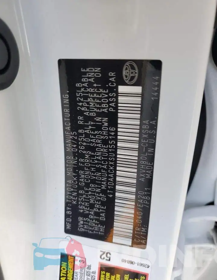 4T1DAACKXSU155146 Photo# 12
