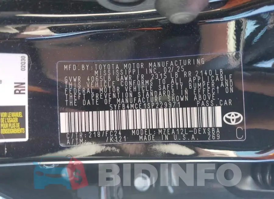 5YFB4MCE1SP229971 Photo# 12