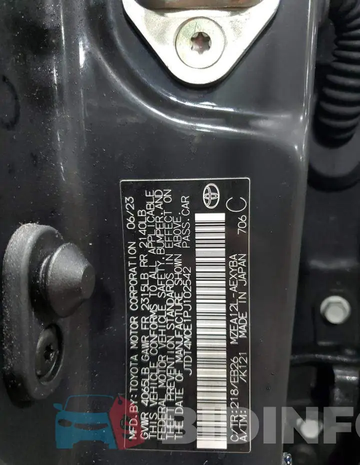 JTDT4MCE1PJ102542 Photo# 12