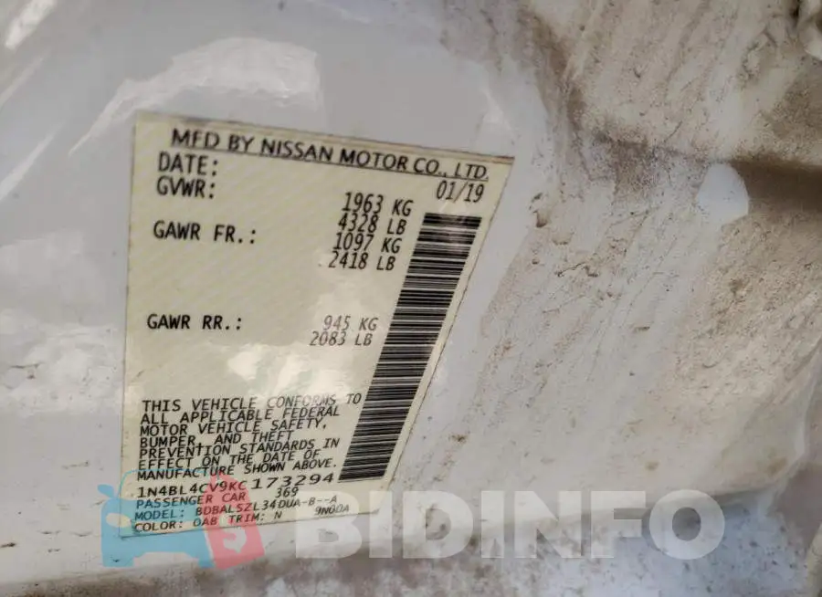 1N4BL4CV9KC173294 Photo# 12