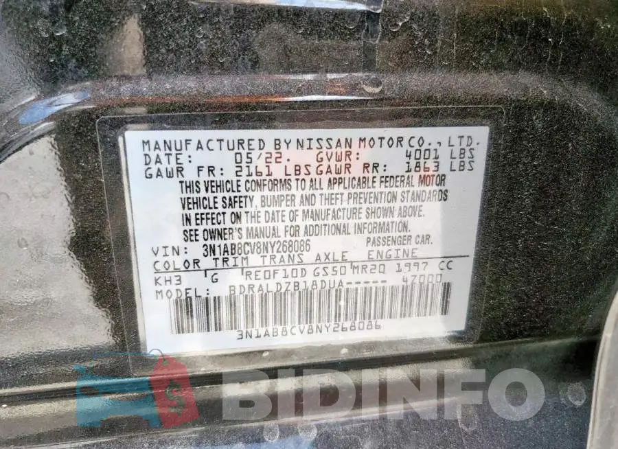3N1AB8CV8NY268086 Photo# 12