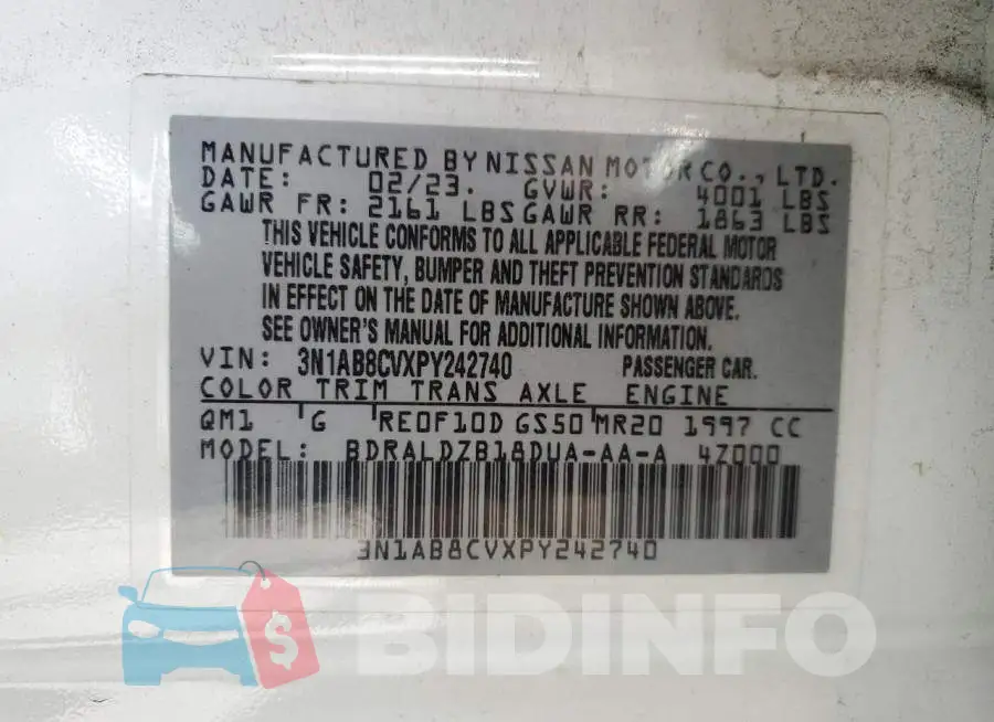 3N1AB8CVXPY242740 Photo# 12