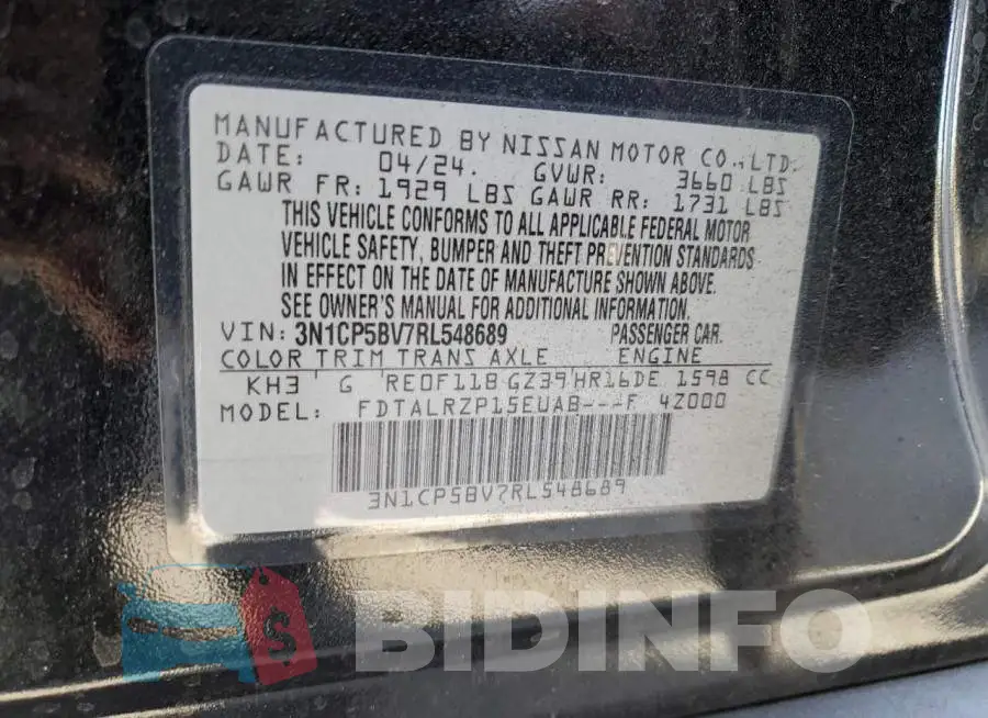 3N1CP5BV7RL548689 Photo# 14