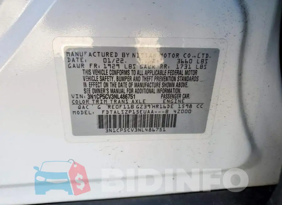 3N1CP5CV3NL486751 Photo# 13