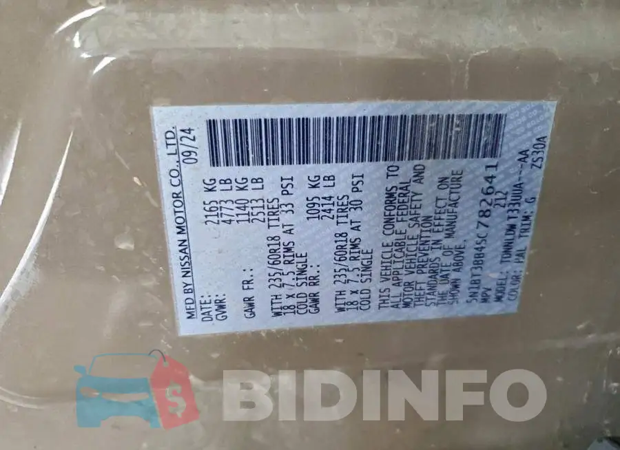 5N1BT3BB4SC782641 Photo# 14