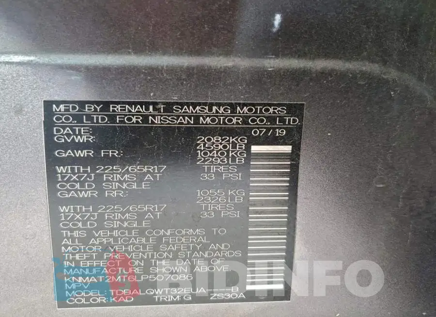 KNMAT2MT6LP507086 Photo# 12