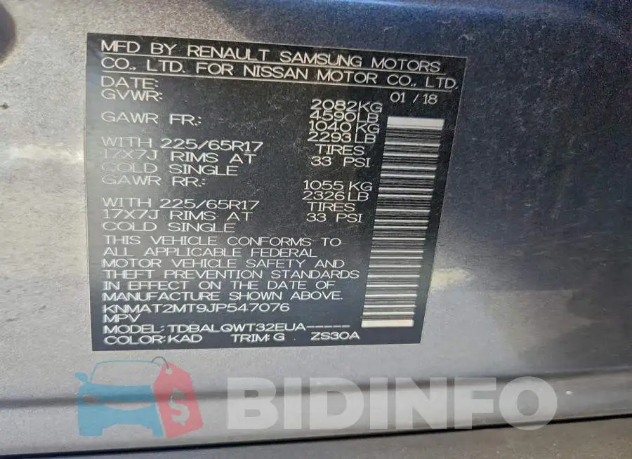 KNMAT2MT9JP547076 Photo# 14