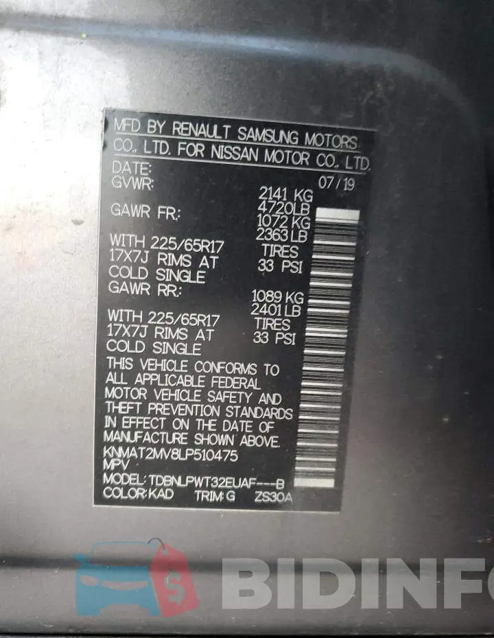KNMAT2MV8LP510475 Photo# 13