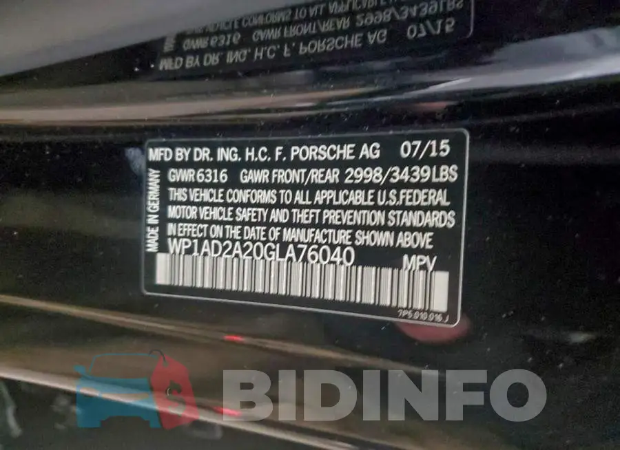 WP1AD2A20GLA76040 Photo# 13