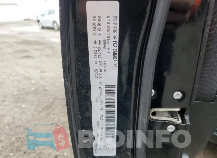 2C3CDXHG3GH309936 Photo# 12