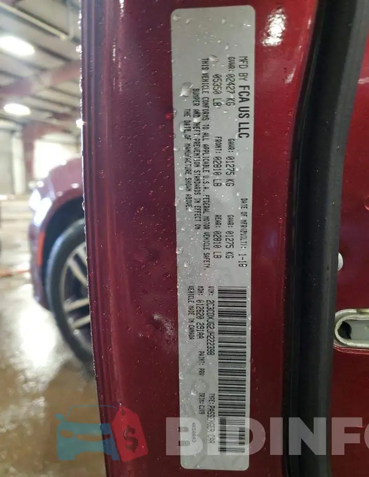 2C3CDXJG2JH222398 Photo# 12