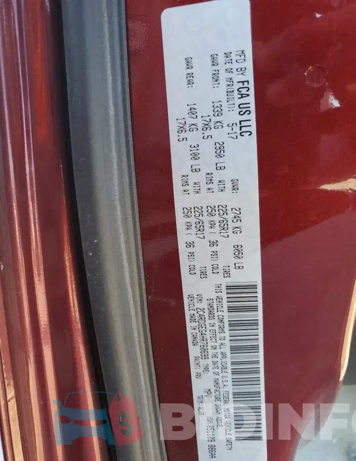 2C4RDGEG4HR760699 Photo# 13