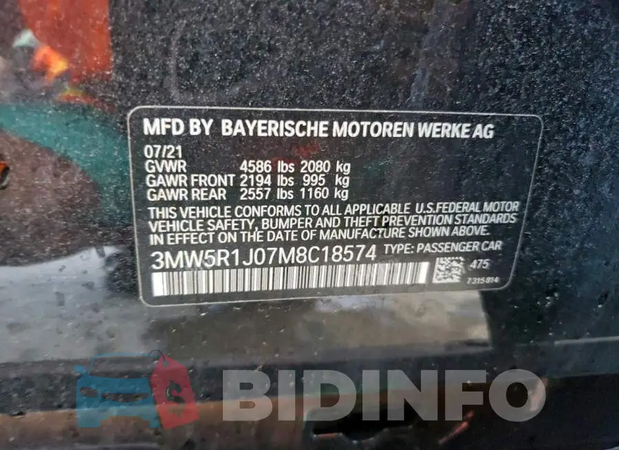3MW5R1J07M8C18574 Photo# 12