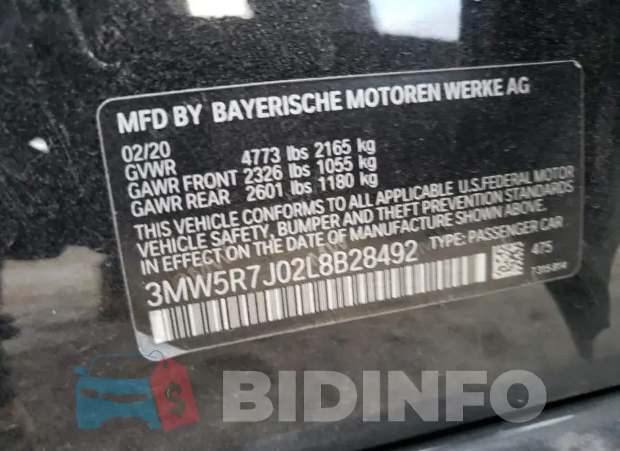 3MW5R7J02L8B28492 Photo# 13