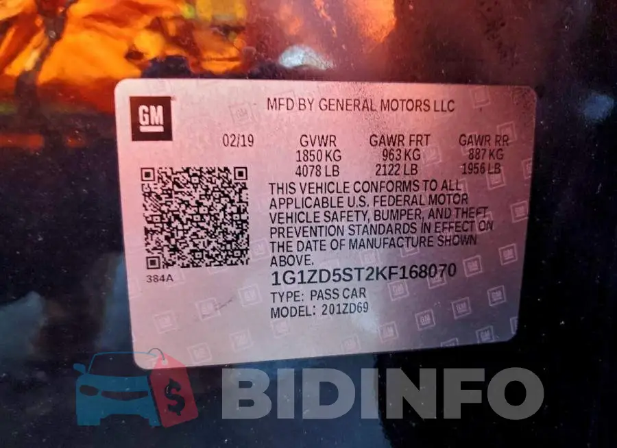 1G1ZD5ST2KF168070 Photo# 12