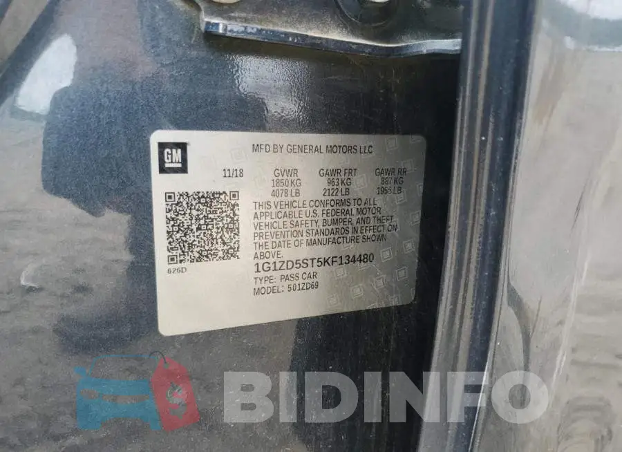 1G1ZD5ST5KF134480 Photo# 12