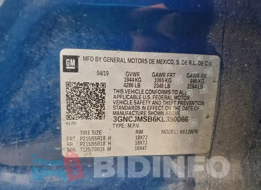3GNCJMSB6KL350066 Photo# 13