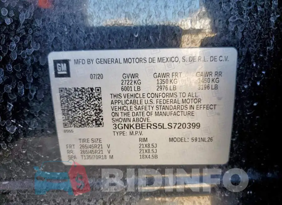 3GNKBERS5LS720399 Photo# 12