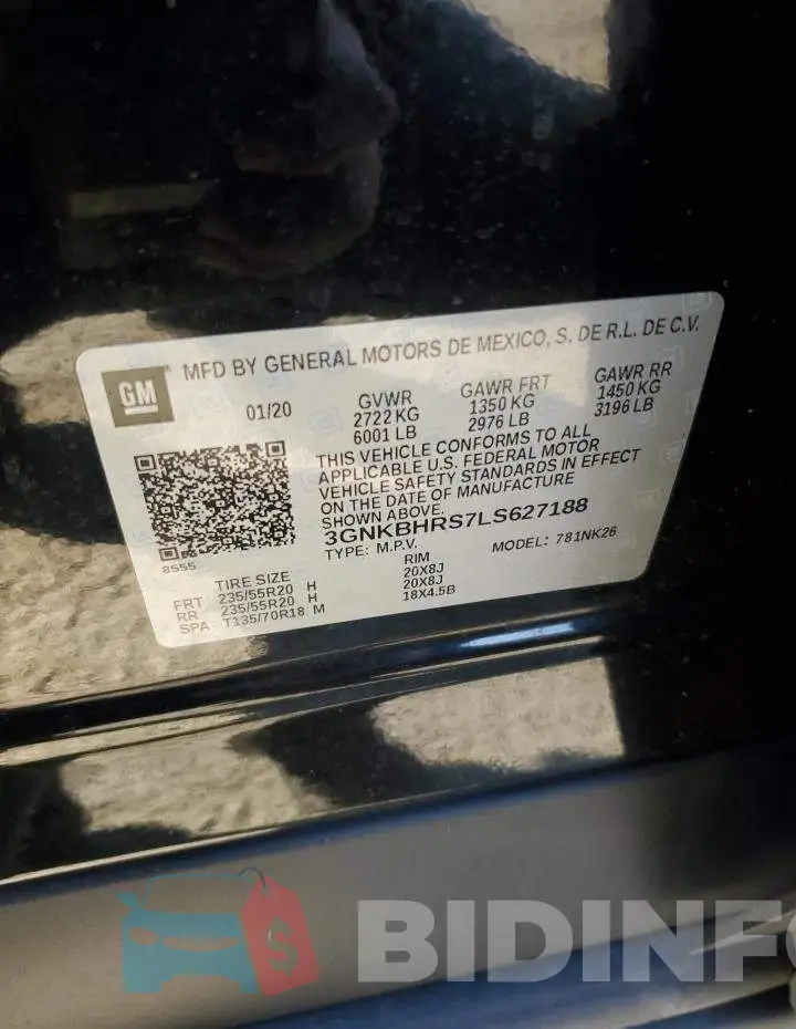 3GNKBHRS7LS627188 Photo# 14