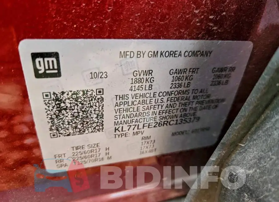 KL77LFE26RC135379 Photo# 13