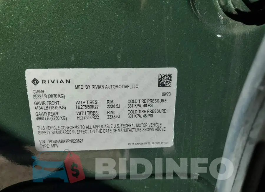 7PDSGABA2PN023821 Photo# 14