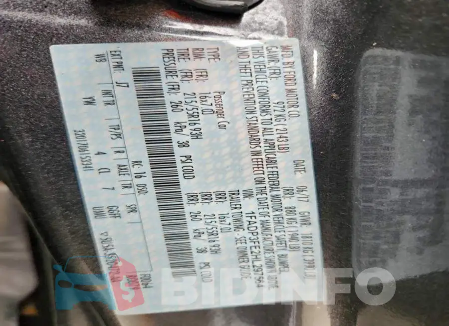 1FADP3FE2HL297564 Photo# 12