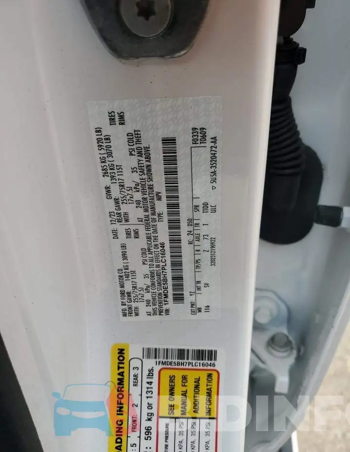 1FMDE5BH7PLC16046 Photo# 12