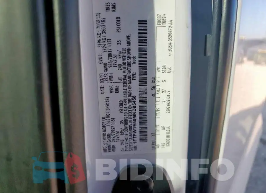 1FTFW1E50MKD85458 Photo# 12