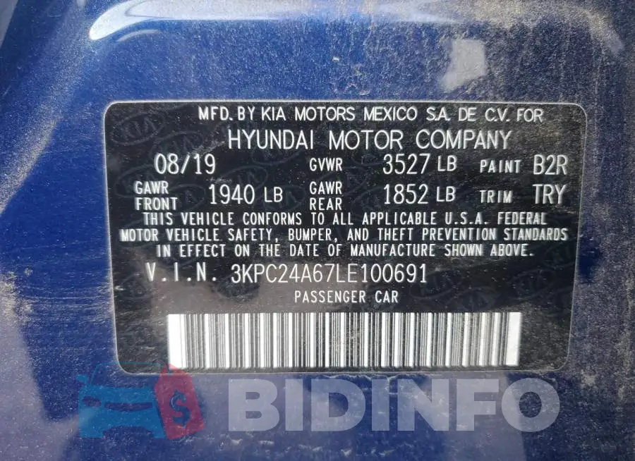3KPC24A67LE100691 Photo# 12