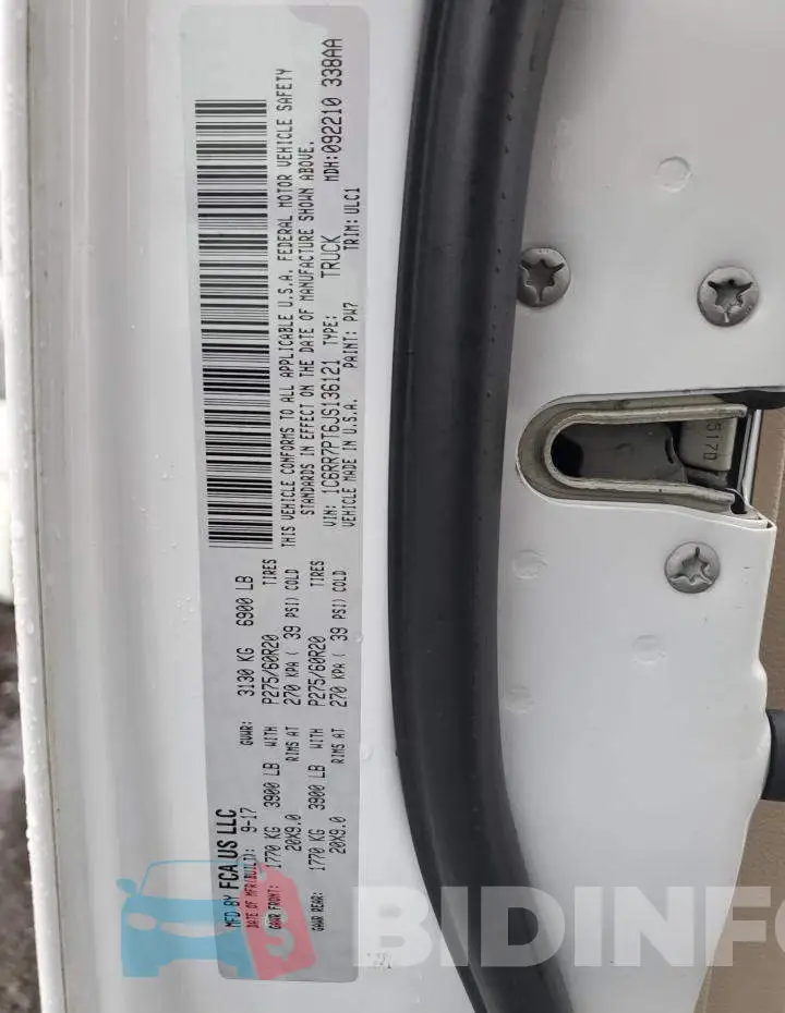 1C6RR7PT6JS136121 Photo# 12