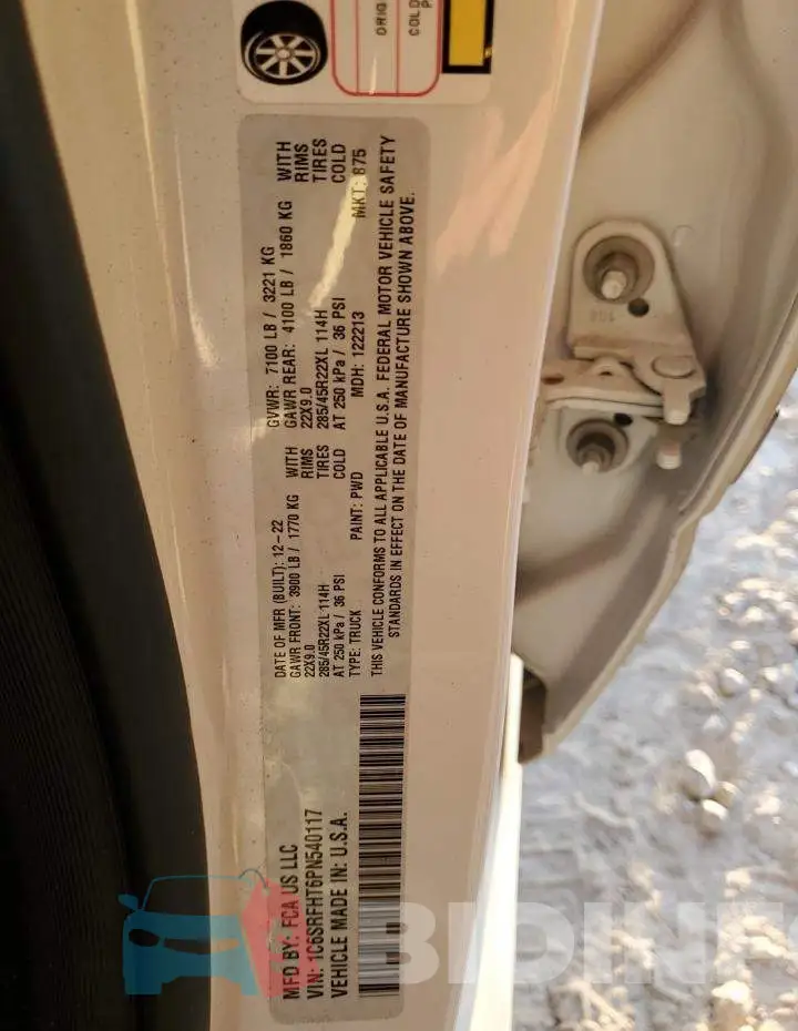 1C6SRFHT6PN540117 Photo# 13