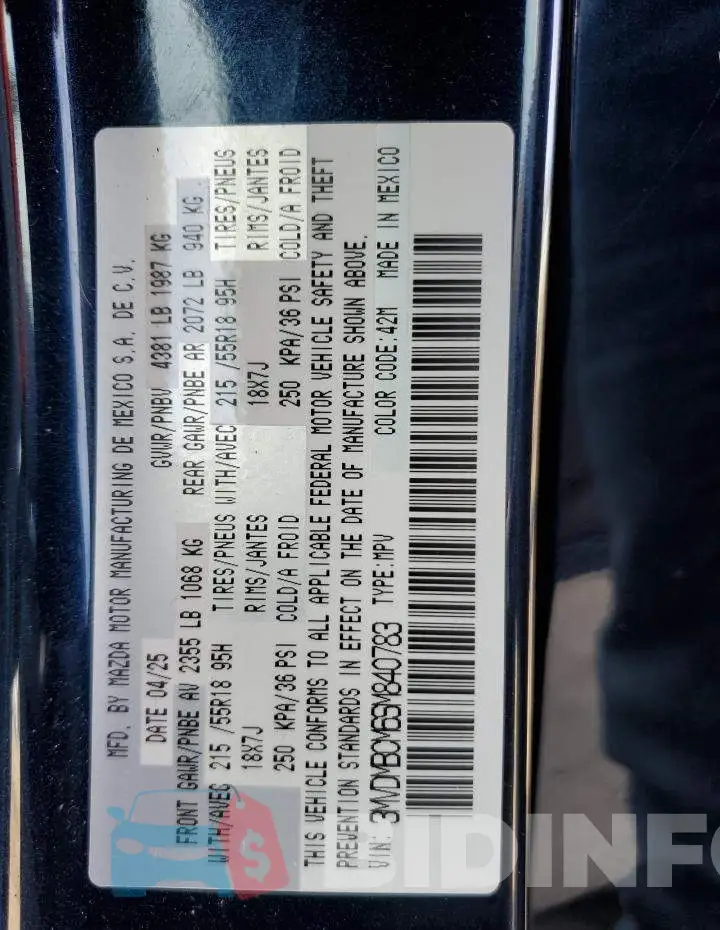 3MVDMBCM6SM840783 Photo# 13