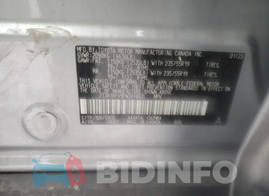 2T3A1RFV9PW344862 Photo# 14