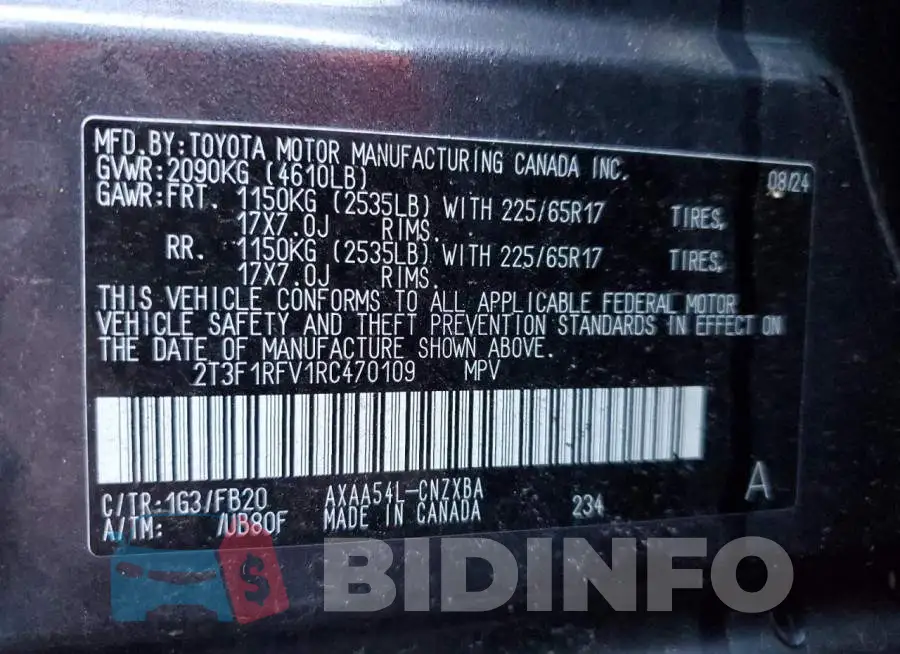 2T3F1RFV1RC470109 Photo# 13