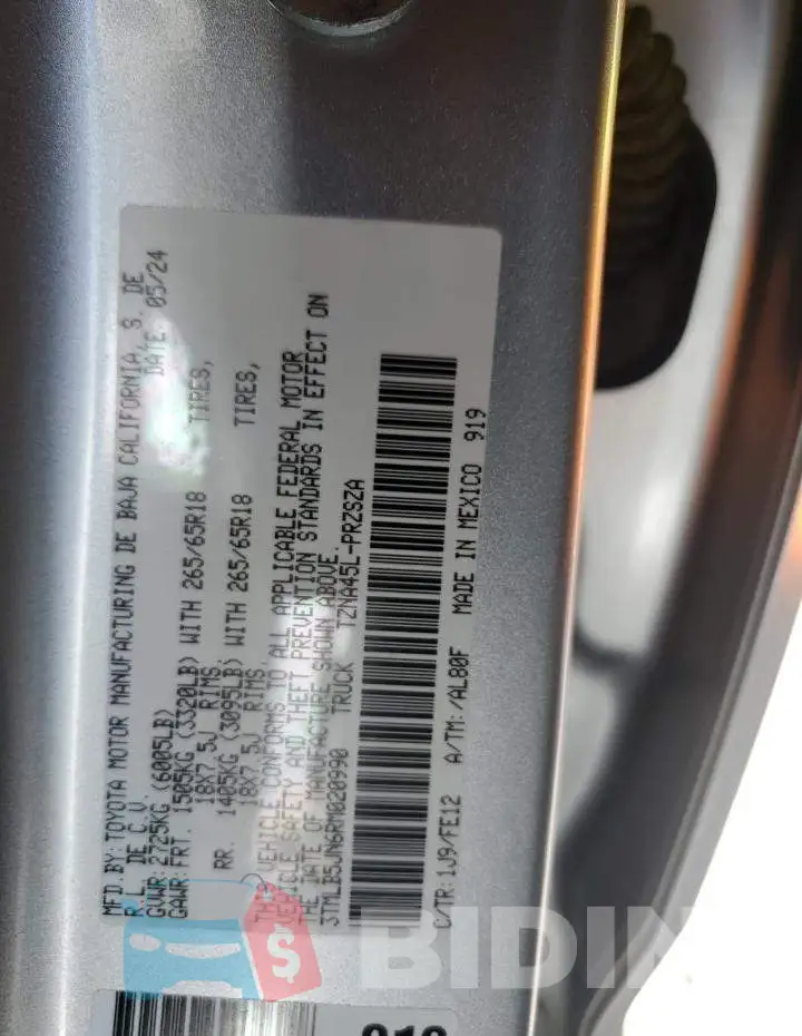 3TMLB5JN6RM020990 Photo# 12