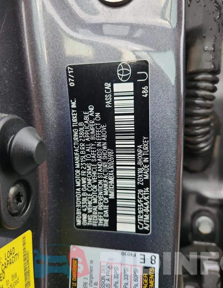 NMTKHMBX4JR026987 Photo# 13