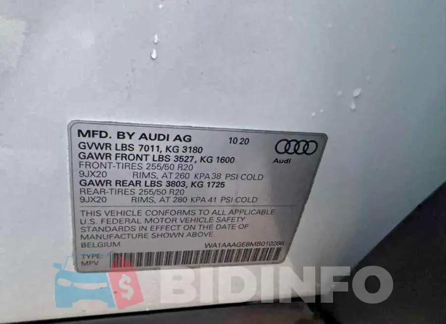 WA1AAAGE8MB010286 Photo# 10