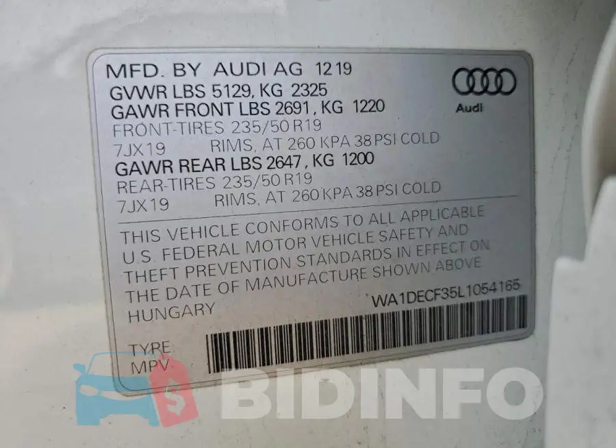 WA1DECF35L1054165 Photo# 14