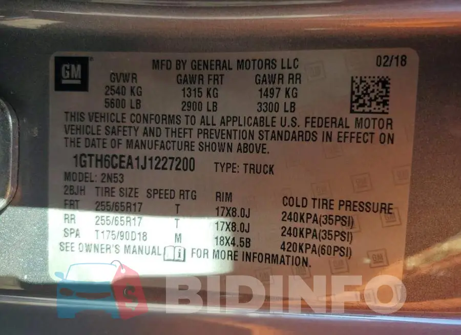 1GTH6CEA1J1227200 Photo# 13